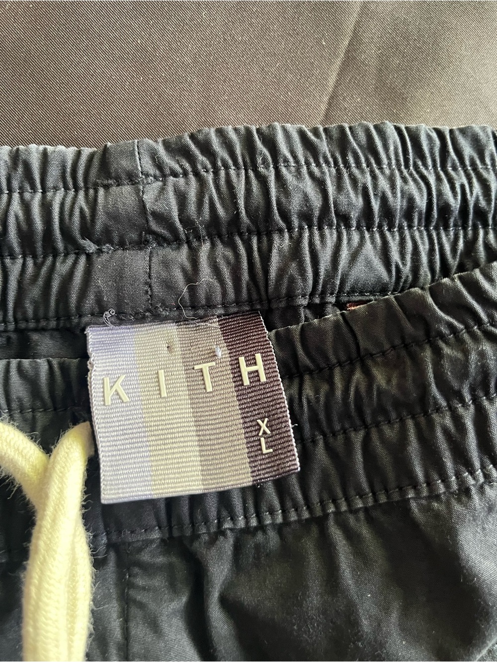 Kith Men's Dark Gray Cargo Pants With Drawstring View 2